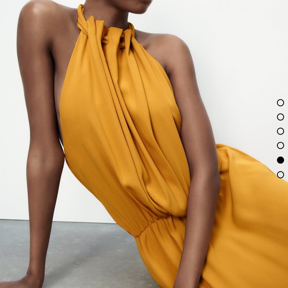 LIMITED EDITION HALTER DRESS by Zara
